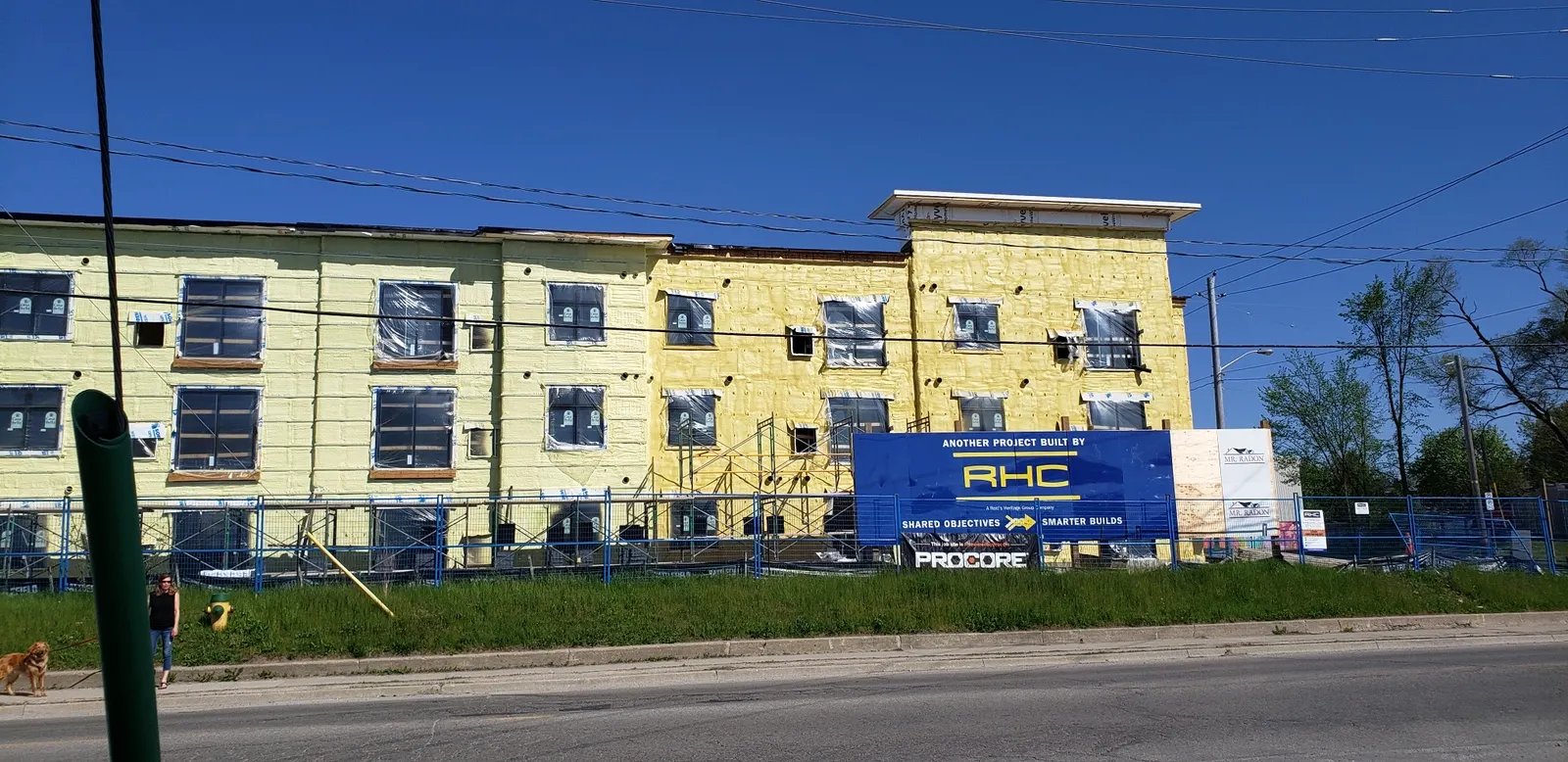 Completed multi-storey building exterior