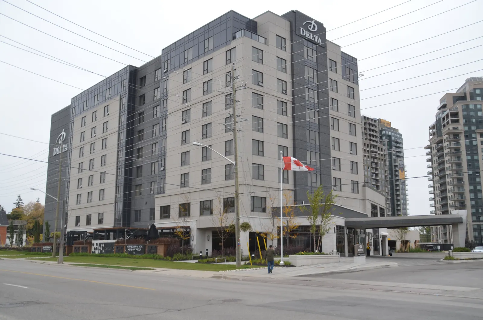 Completed multi-storey hotel exterior